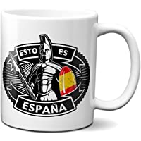 Planetacase Taza Esto es España Estilo Espartano- Regalo Patriota y Original para Amigos y Familia Ceramica 330 mL